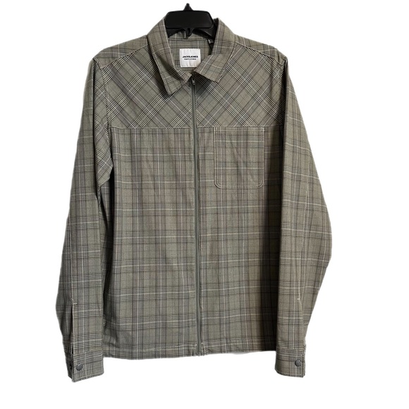 Jack & Jones Men’s Zip Up Shirt - Picture 1 of 12